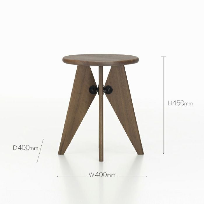 Vitra（ヴィトラ）/Tabouret Bois/タブレボワ/アメリカンウォールナット/ソリッドウッド オイル仕上 【納期】約3～4週間（メーカー欠品時を除く）