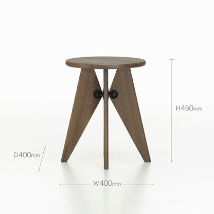 Vitra（ヴィトラ）/Tabouret Bois/タブレボワ/アメリカンウォールナット/ソリッドウッド オイル仕上 【納期】約3～4週間（メーカー欠品時を除く）