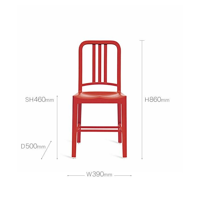 EMECO（エメコ）/エメコ・チェア/111ネイビーチェア/レッド/SH460 【納期】ご注文後確認