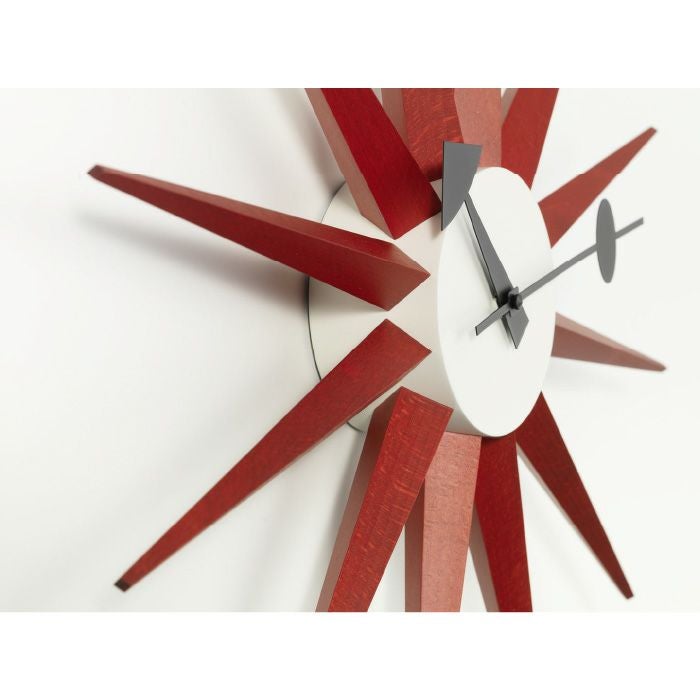 Vitra（ヴィトラ）/Wall Clocks/Sunburst Clock/ウォールクロック サンバースト クロック/レッド 【納期】約3～4週間（メーカー欠品時を除く）