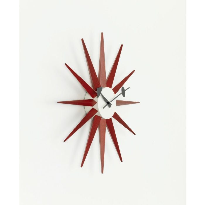 Vitra（ヴィトラ）/Wall Clocks/Sunburst Clock/ウォールクロック サンバースト クロック/レッド 【納期】約3～4週間（メーカー欠品時を除く）