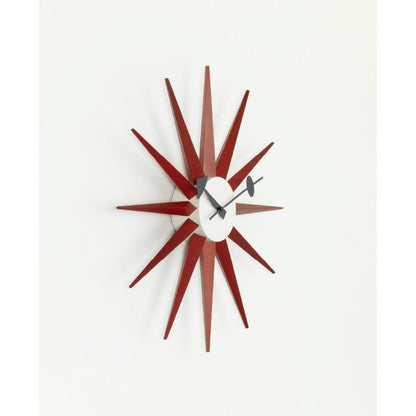 Vitra（ヴィトラ）/Wall Clocks/Sunburst Clock/ウォールクロック サンバースト クロック/レッド 【納期】約3～4週間（メーカー欠品時を除く）