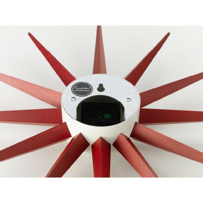 Vitra（ヴィトラ）/Wall Clocks/Sunburst Clock/ウォールクロック サンバースト クロック/レッド 【納期】約3～4週間（メーカー欠品時を除く）