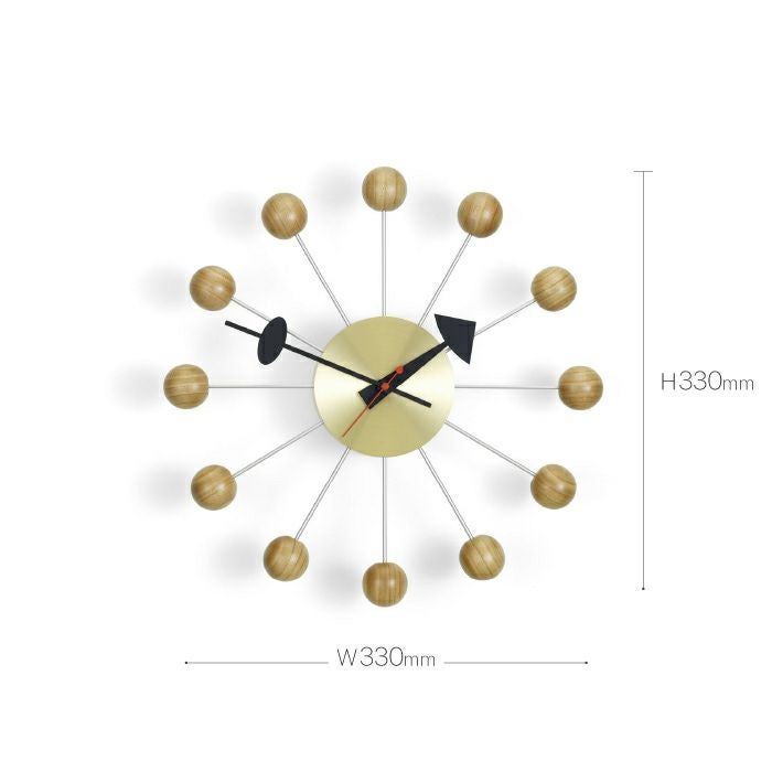 Vitra（ヴィトラ）/Wall Clocks/Ball Clock/ボールクロック/チェリー 【納期】約3～4週間（メーカー欠品時を除く）