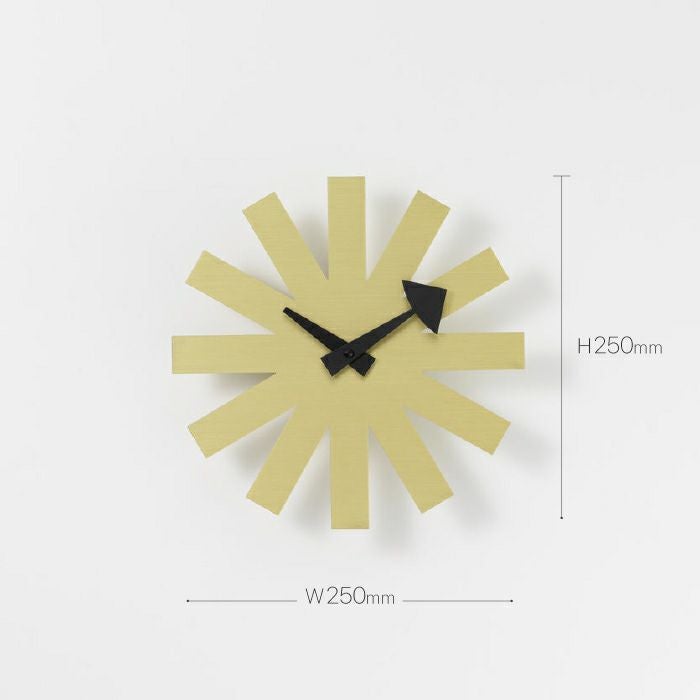 Vitra（ヴィトラ）/Wall Clocks/Asterisk Clock/アスタリスククロック/ブラス 【納期】約3～4週間（メーカー欠品時を除く）