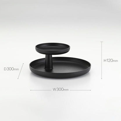 Vitra（ヴィトラ）/Rotary Tray/ロータリートレー/ディープブラック 【納期】約3～4週間（メーカー欠品時を除く）