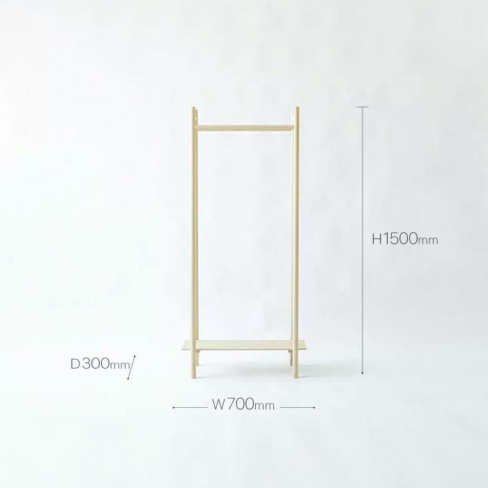 匠工芸/POLES（ポールズ）/コートラック/ワイド/ホワイトアッシュ材/ウレタンクリア仕上げ 【納期】約3～4週間（メーカー欠品時を除く）