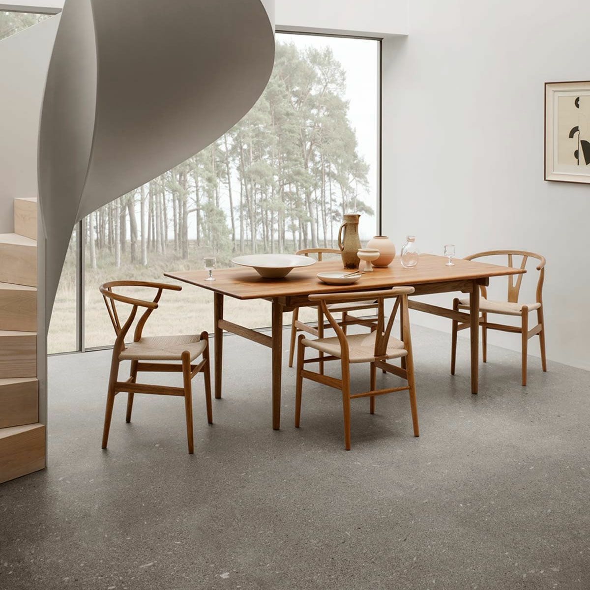 CARL HANSEN & SON（カールハンセン&サン）/CH327/ダイニングテーブル/チーク材、オーク材/オイル仕上げ/190×95cm【納期】ご注文後確認