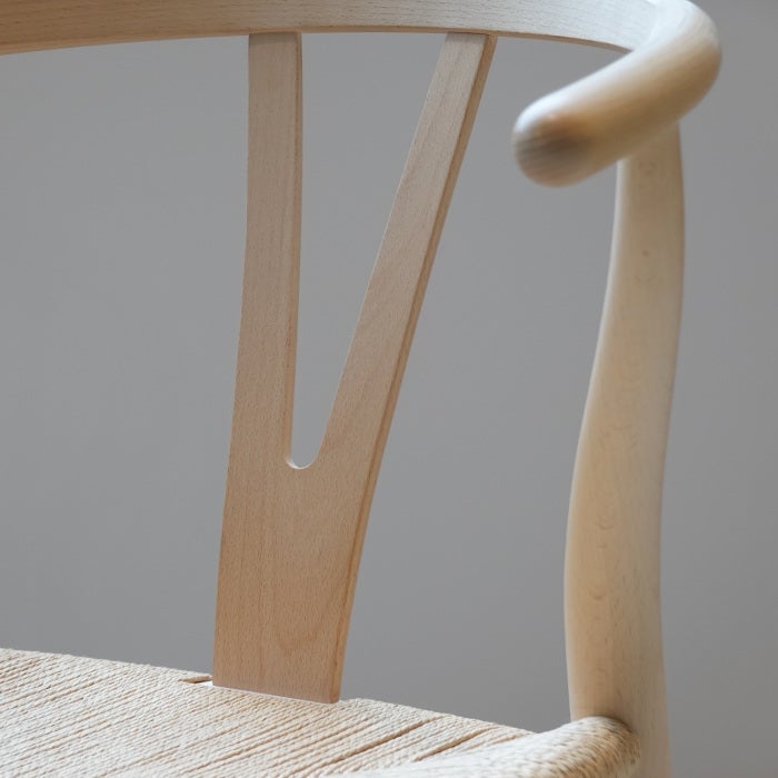 【カールハンセン別注Kvadratクッションプレゼント】CARL HANSEN & SON（カールハンセン&サン）/CH24/Yチェア（ワイチェア）/ビーチ材/ソープ仕上げ/ナチュラルペーパーコード/SH43 傷防止フェルト付