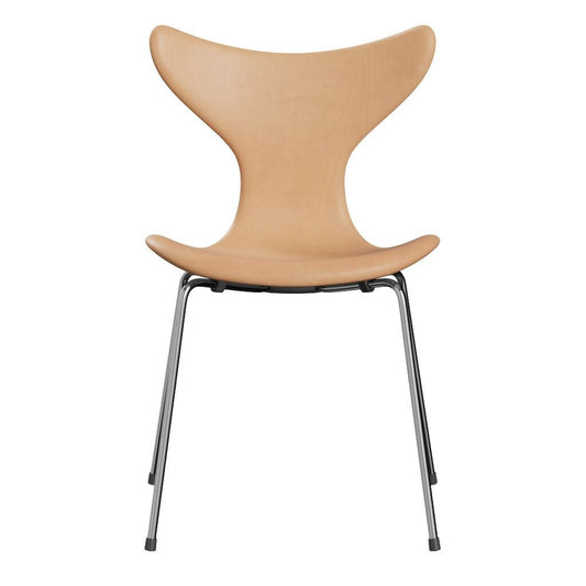 FRITZ HANSEN（フリッツハンセン）/LILY（リリー）3108/チェア/ナチュラルレザー / ナチュラル/SH46/仕上げスチール, クローム仕上げ - ハイグロス【納期】ご注文後確認