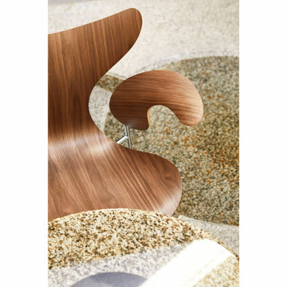 FRITZ HANSEN（フリッツハンセン）/LILY（リリー）3208/アームチェア/ナチュラルウッド / ウォルナット/SH46/仕上げスチール, クローム仕上げ - ハイグロス【納期】ご注文後確認