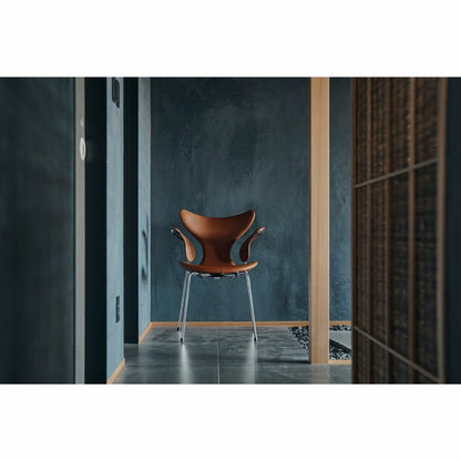 FRITZ HANSEN（フリッツハンセン）/LILY（リリー）3208/アームチェア/ナチュラルウッド / ウォルナット/SH46/仕上げスチール, クローム仕上げ - ハイグロス【納期】ご注文後確認
