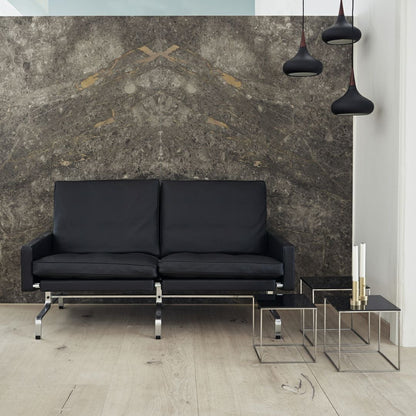 FRITZ HANSEN（フリッツハンセン）/PK71/ネストテーブル（3ピース）/アクリル / ブラック/ベース: Steel / スプリングスチール, サテン仕上げ - マット【納期】ご注文後確認