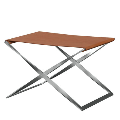 FRITZ HANSEN（フリッツハンセン）/PK91/フォールディングスツール/グレースレザー / ウォルナット/ベース: Steel / スプリングスチール, サテン仕上げ - マット【納期】ご注文後確認