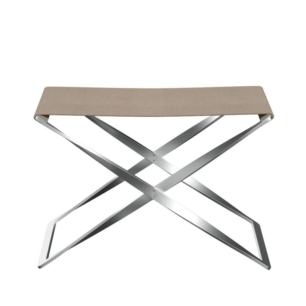 FRITZ HANSEN（フリッツハンセン）/PK91/フォールディングスツール/Canvas / ナチュラル/ベース: Steel / スプリングスチール, サテン仕上げ - マット【納期】ご注文後確認