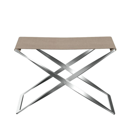 FRITZ HANSEN（フリッツハンセン）/PK91/フォールディングスツール/Canvas / ナチュラル/ベース: Steel / スプリングスチール, サテン仕上げ - マット【納期】ご注文後確認
