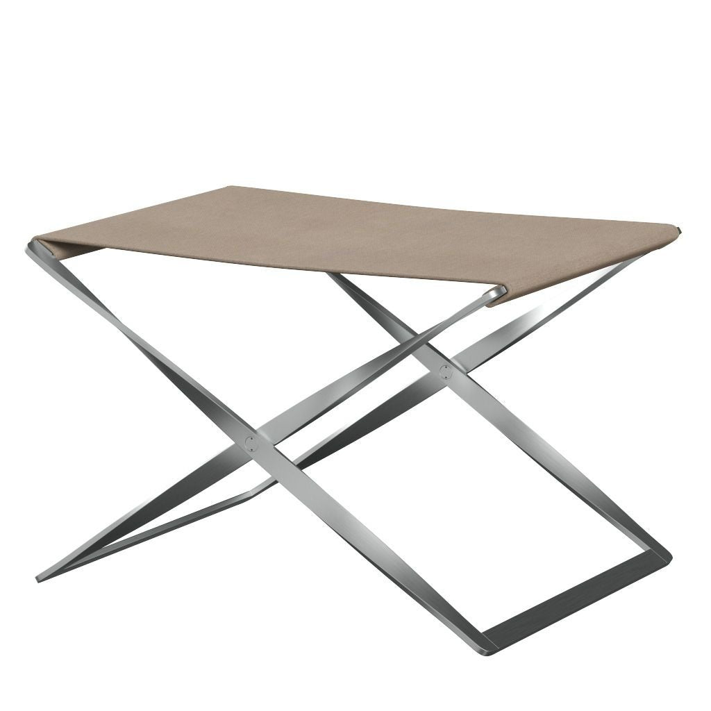 FRITZ HANSEN（フリッツハンセン）/PK91/フォールディングスツール/Canvas / ナチュラル/ベース: Steel / スプリングスチール, サテン仕上げ - マット【納期】ご注文後確認