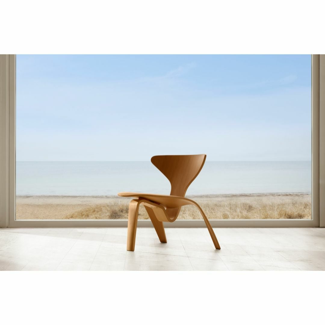 FRITZ HANSEN（フリッツハンセン）/PK0 A/ラウンジチェア/シェル: ナチュラルウッド / オレゴンパイン【納期】ご注文後確認
