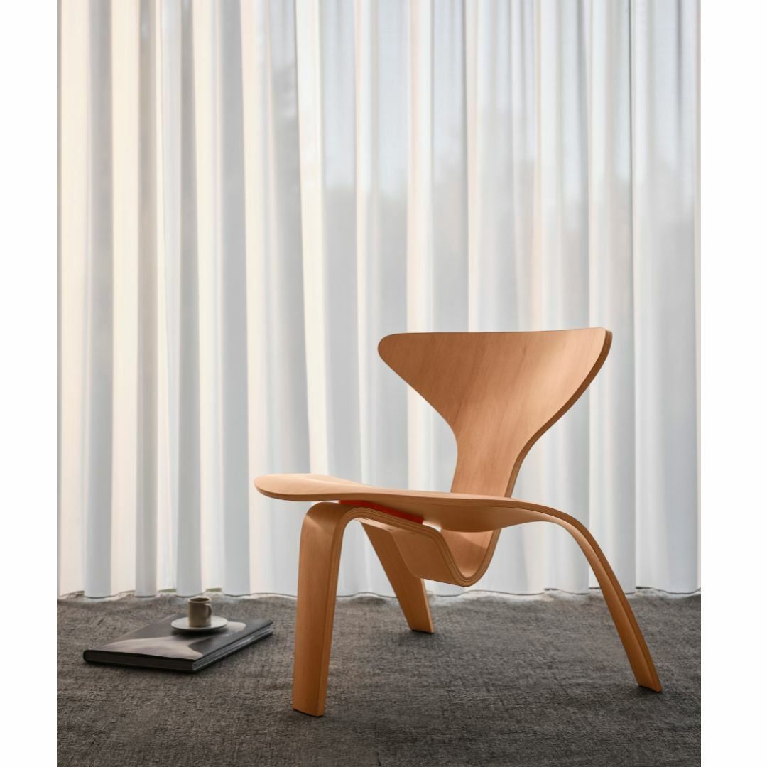 FRITZ HANSEN（フリッツハンセン）/PK0 A/ラウンジチェア/シェル: ナチュラルウッド / オレゴンパイン【納期】ご注文後確認