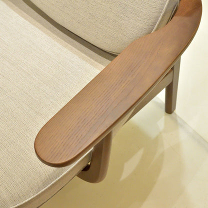 【店頭在庫品】FRITZ HANSEN（フリッツハンセン）/FRED（フレッド）/JH97/ラウンジチェア/ウォルナットステインドオーク/クリスチャンハウン ベージュ 1121