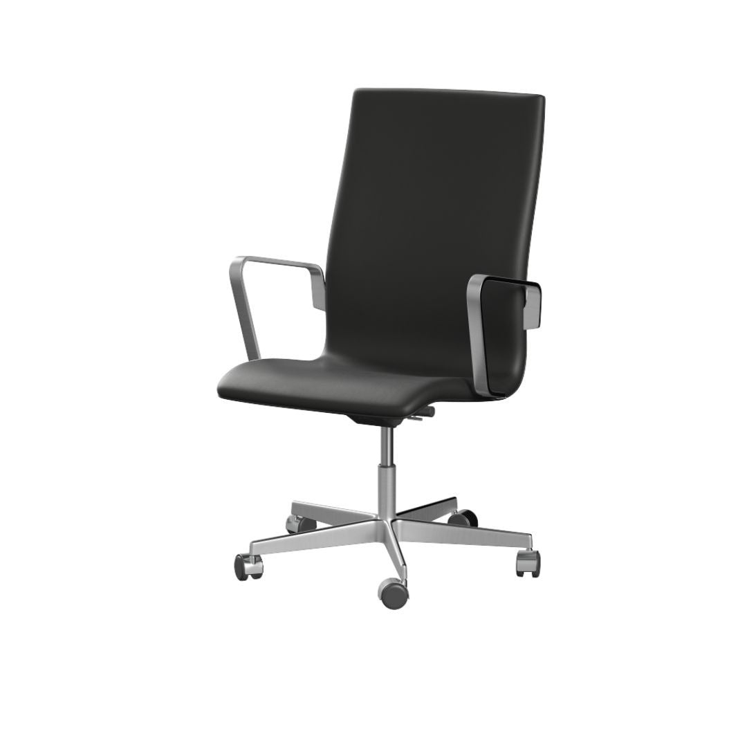 Fritz Hansen（フリッツハンセン）/オックスフォード(ミディアムバック)/「3293W」/エッシェンシャル：ブラック/脚：5スターキャスター付き/サテン仕上げ/シート高さ調整
