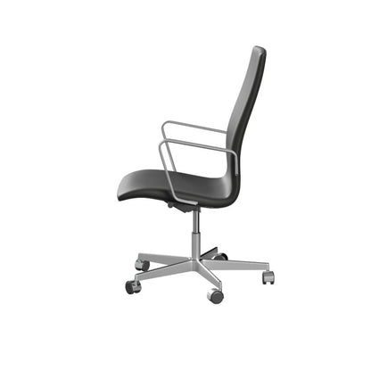 Fritz Hansen（フリッツハンセン）/オックスフォード(ミディアムバック)/「3293W」/エッシェンシャル：ブラック/脚：5スターキャスター付き/サテン仕上げ/シート高さ調整
