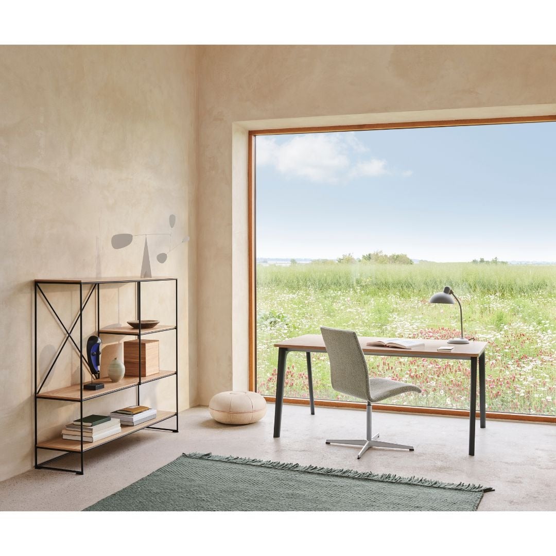 Fritz Hansen（フリッツハンセン）/オックスフォード(ミディアムバック)/「3293W」/エッシェンシャル：ブラック/脚：5スターキャスター付き/サテン仕上げ/シート高さ調整