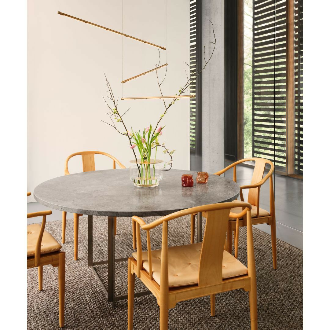 FRITZ HANSEN（フリッツハンセン）/China Chair(チャイナチェア)/4283/ラッカー仕上げ無垢材 / チェリー/ナチュラルレザー【納期】ご注文後確認