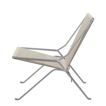 FRITZ HANSEN（フリッツハンセン）/PK25/ラウンジチェア/ナイロン芯入り麻ひも / ナチュラル/ スプリングスチール, クローム仕上げ - マット【納期】ご注文後確認