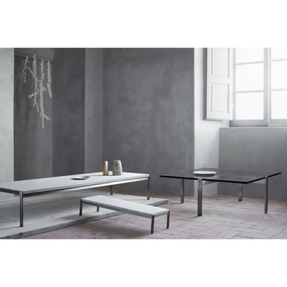 FRITZ HANSEN（フリッツハンセン）/PK65/コーヒーテーブル/ガラス / フロート/スプリングスチール, サテン仕上げ - マット【納期】ご注文後確認