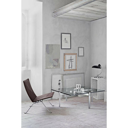 FRITZ HANSEN（フリッツハンセン）/PK65/コーヒーテーブル/ガラス / フロート/スプリングスチール, サテン仕上げ - マット【納期】ご注文後確認
