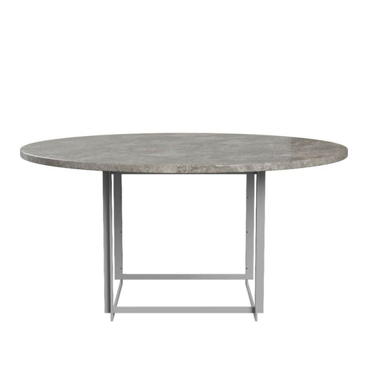 FRITZ HANSEN（フリッツハンセン）/PK54/ダイニングテーブル/大理石, マットポリッシュ仕上げ / グレーブラウン/スプリングスチール, サテン仕上げ - マット【納期】ご注文後確認