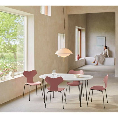 FRITZ HANSEN（フリッツハンセン）/PK54/ダイニングテーブル/大理石, マットポリッシュ仕上げ / グレーブラウン/スプリングスチール, サテン仕上げ - マット【納期】ご注文後確認