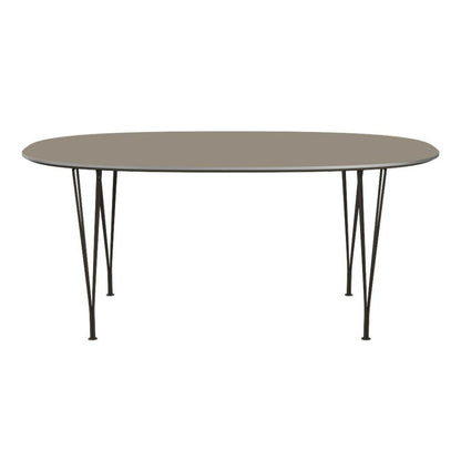 FRITZ HANSEN（フリッツハンセン）/Super Elliptical table/スーパー楕円テーブル/B616/Fenixラミネート / ブラウンオッタワ/w1700/アルミニウム / サテン仕上げ - マット/粉体塗装仕上げスチール / ブラウンブロンズ【納期】ご注文後確認