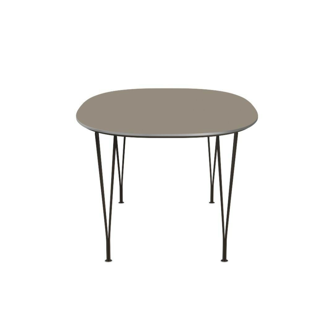 FRITZ HANSEN（フリッツハンセン）/Super Elliptical table/スーパー楕円テーブル/B616/Fenixラミネート / ブラウンオッタワ/w1700/アルミニウム / サテン仕上げ - マット/粉体塗装仕上げスチール / ブラウンブロンズ【納期】ご注文後確認