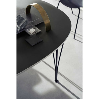 FRITZ HANSEN（フリッツハンセン）/Super Elliptical table/スーパー楕円テーブル/B616/Fenixラミネート / ブラウンオッタワ/w1700/アルミニウム / サテン仕上げ - マット/粉体塗装仕上げスチール / ブラウンブロンズ【納期】ご注文後確認
