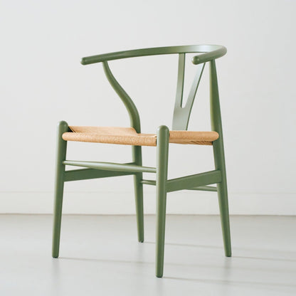 【カールハンセン別注Kvadratクッションプレゼント】CARL HANSEN & SON（カールハンセン&サン）/CH24/Yチェア（ワイチェア）/ビーチ材/SOFT/オリーブグリーン/ナチュラルペーパーコード【納期】ご注文後確認