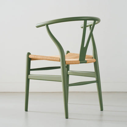 【カールハンセン別注Kvadratクッションプレゼント】CARL HANSEN & SON（カールハンセン&サン）/CH24/Yチェア（ワイチェア）/ビーチ材/SOFT/オリーブグリーン/ナチュラルペーパーコード【納期】ご注文後確認