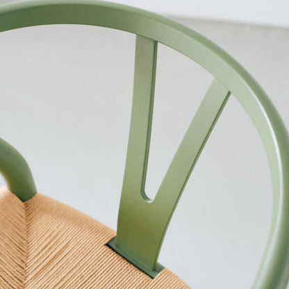 【カールハンセン別注Kvadratクッションプレゼント】CARL HANSEN & SON（カールハンセン&サン）/CH24/Yチェア（ワイチェア）/ビーチ材/SOFT/オリーブグリーン/ナチュラルペーパーコード【納期】ご注文後確認