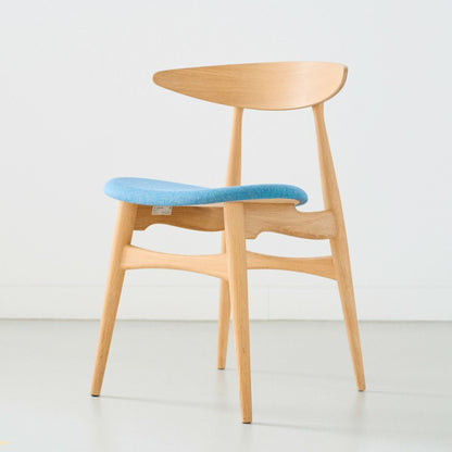CARL HANSEN & SON（カールハンセン&サン）/CH33P/チェア/オーク材/ホワイトオイル仕上げ/座面：ファブリック(Re-wool 0758)