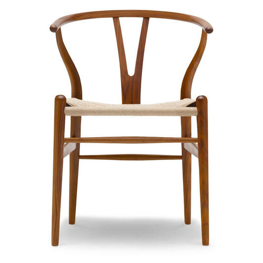 【カールハンセン別注Kvadratクッションプレゼント】CARL HANSEN & SON（カールハンセン&サン）/CH24/Yチェア（ワイチェア）/ウォールナット材/ラッカー仕上げ/ナチュラルペーパーコード【納期】ご注文後確認 傷防止フェルト付