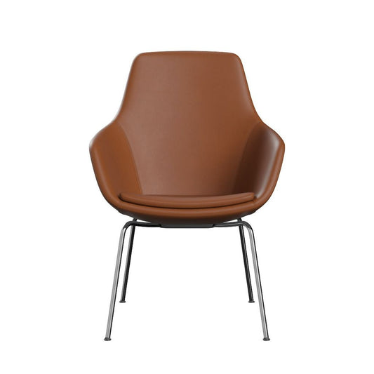 FRITZ HANSEN（フリッツハンセン）/LITTLE GIRAFFE（リトルジラフ）/3210/エッセンシャルレザー / ウォルナット/仕上げスチール, クローム仕上げ - ハイグロス