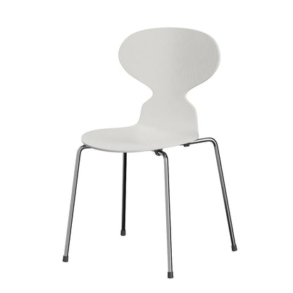 FRITZ HANSEN（フリッツハンセン）/アリンコチェア/3101/カラードアッシュ / アッシュ, ホワイト (105)/Steel / 仕上げスチール, クローム仕上げ - ハイグロス シートの高さ: 43 cm/SH43㎝