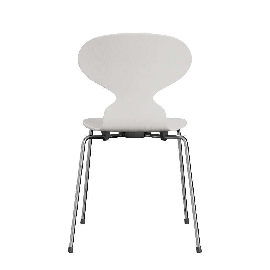 FRITZ HANSEN（フリッツハンセン）/アリンコチェア/3101/カラードアッシュ / アッシュ, ホワイト (105)/Steel / 仕上げスチール, クローム仕上げ - ハイグロス シートの高さ: 43 cm/SH43㎝