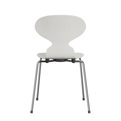 FRITZ HANSEN（フリッツハンセン）/アリンコチェア/3101/カラードアッシュ / アッシュ, ホワイト (105)/Steel / 仕上げスチール, クローム仕上げ - ハイグロス シートの高さ: 43 cm/SH43㎝
