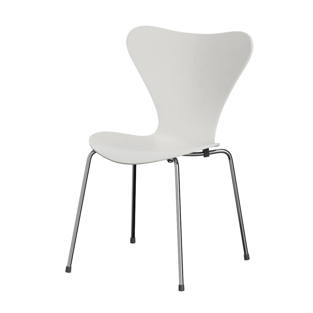FRITZ HANSEN（フリッツハンセン）/セブンチェア/3107/カラードアッシュ / アッシュ, ホワイト (105)/Steel / 仕上げスチール, クローム仕上げ - ハイグロス