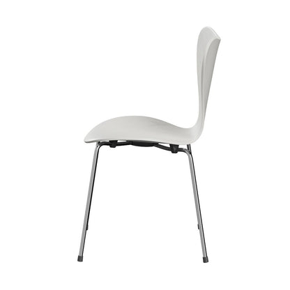 FRITZ HANSEN（フリッツハンセン）/セブンチェア/3107/カラードアッシュ / アッシュ, ホワイト (105)/Steel / 仕上げスチール, クローム仕上げ - ハイグロス