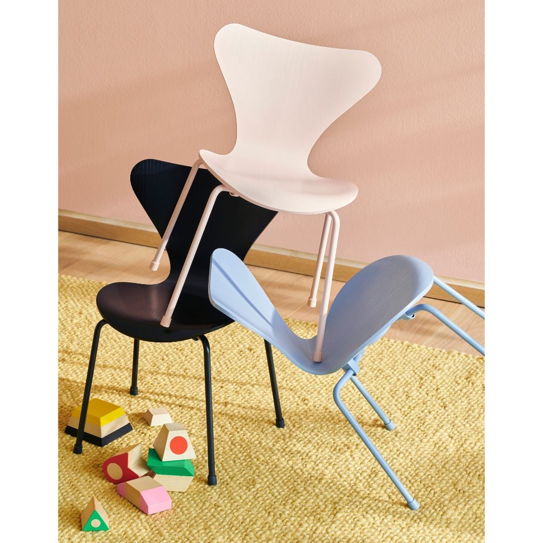 FRITZ HANSEN（フリッツハンセン）/セブンチェア/3107/カラードアッシュ / アッシュ, ホワイト (105)/Steel / 仕上げスチール, クローム仕上げ - ハイグロス