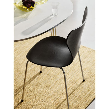 FRITZ HANSEN（フリッツハンセン）/セブンチェア/3107/カラードアッシュ / アッシュ, ホワイト (105)/Steel / 仕上げスチール, クローム仕上げ - ハイグロス