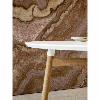CARL HANSEN & SON（カールハンセン&サン）/BA103/ダイニングテーブル/Φ110㎝/ホワイトラミネート天板/オーク材/オイル仕上げ【納期】ご注文後確認